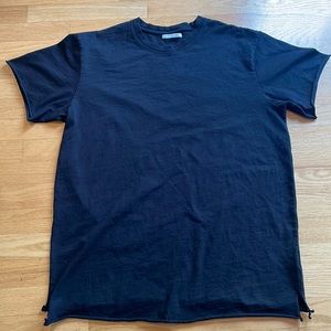 John Elliott T-Shirt Raw, Rolled Edges End Of Sleeve & Hem